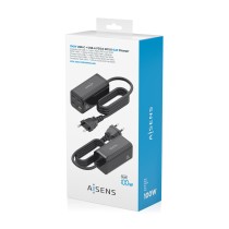 Cordless Charger Aisens ASCH-100W4P054-BK Black 100 W
