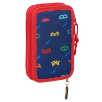 Schulmäppchen PJ Masks Ready Marineblau 12.5 x 19.5 x 4 cm 28 Stücke