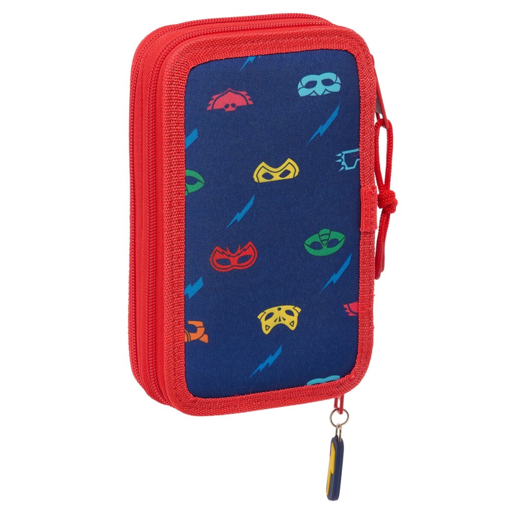 Schulmäppchen PJ Masks Ready Marineblau 12.5 x 19.5 x 4 cm 28 Stücke