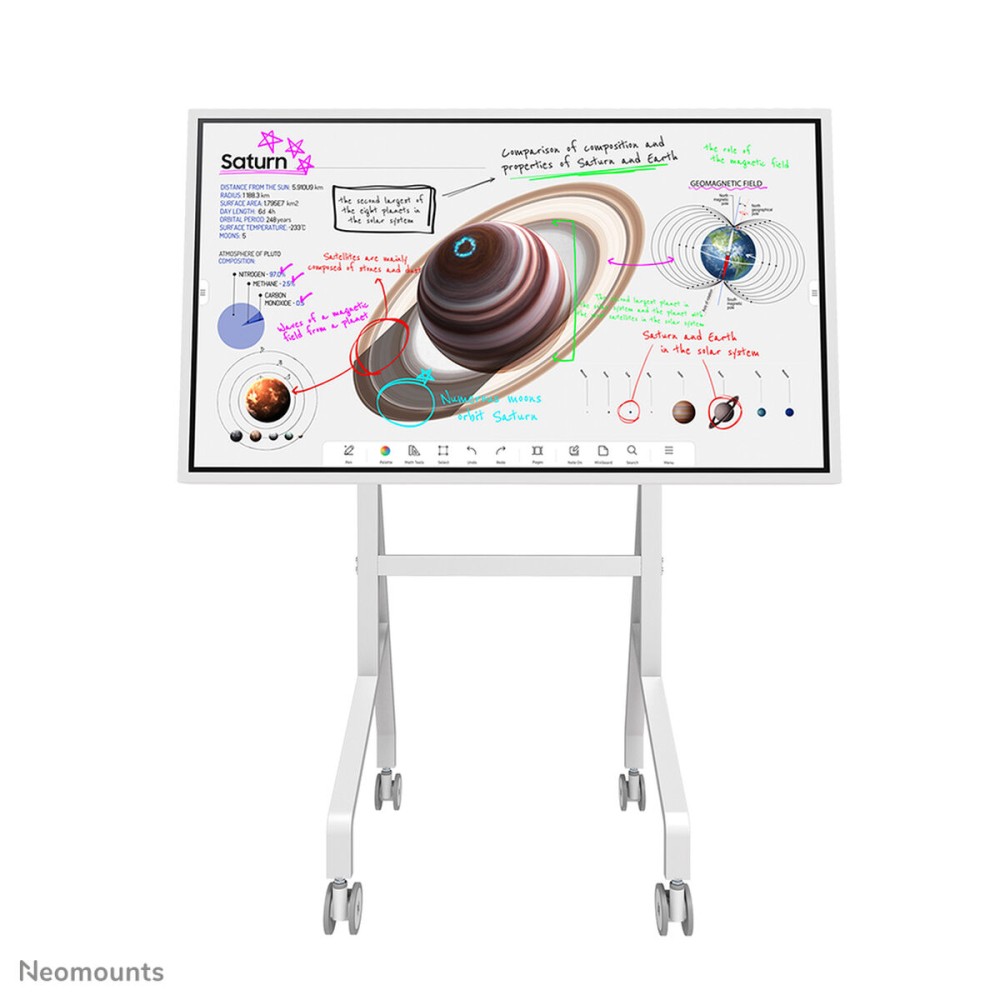 Bildschirm-Träger für den Tisch Neomounts FL50-515WH1 55" 65"