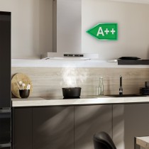 Konventioneller Rauchfang Cecotec Bolero Flux TT 608000 Slim Schwarz Stahl