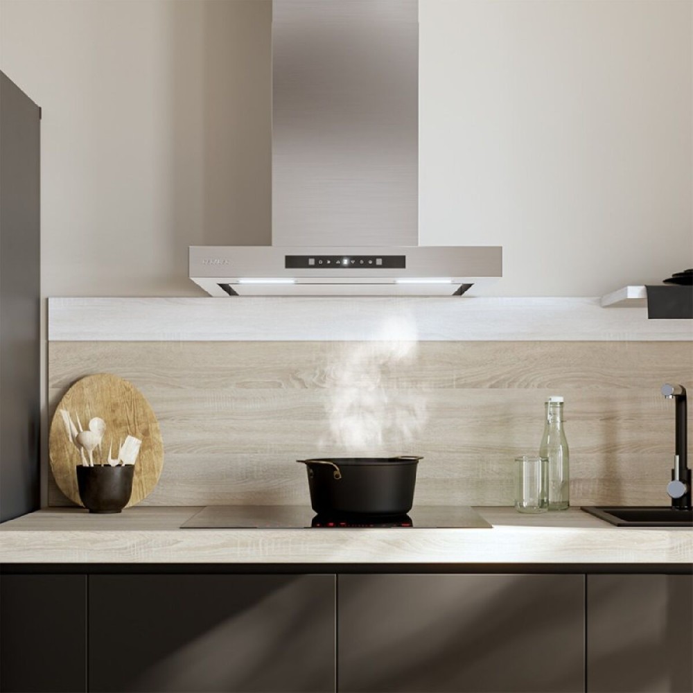 Konventioneller Rauchfang Cecotec Bolero Flux TT 608000 Slim Schwarz Stahl