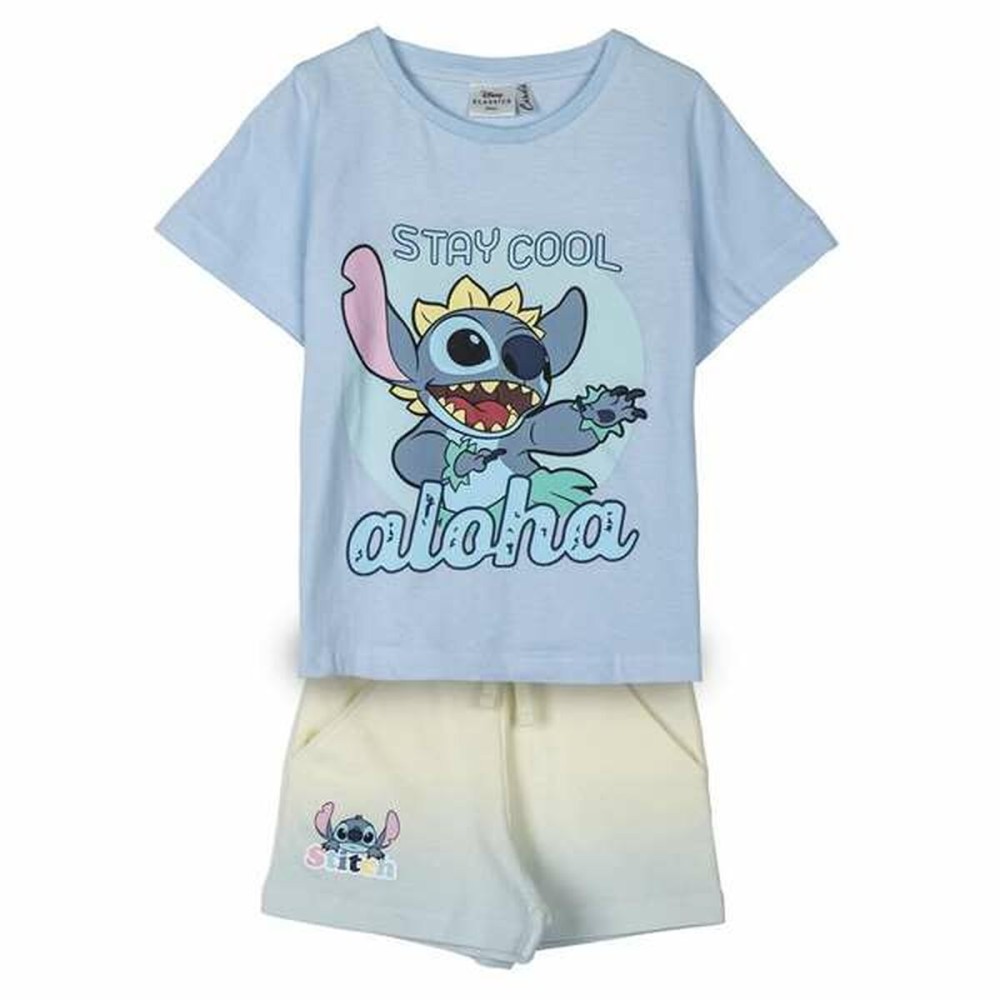 Ensemble de Vêtements Stitch Bleu clair