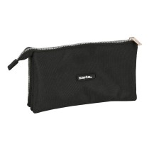 Trousse d'écolier Safta Stone Noir 22 x 12 x 3 cm