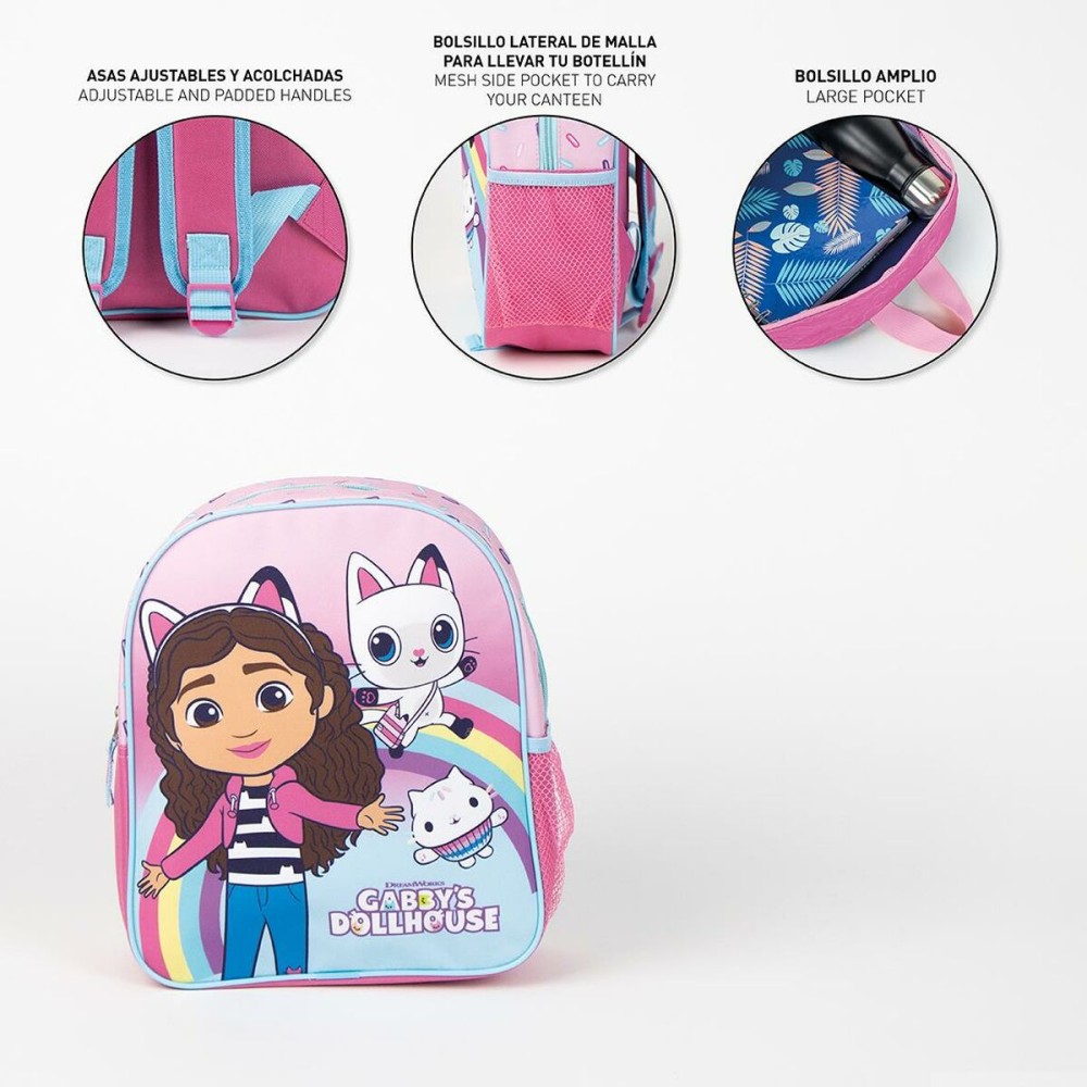 School Bag Gabby's Dollhouse Pink 25,0 x 20,0 x 30,0 cm