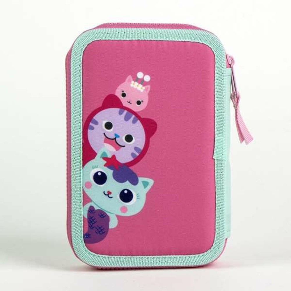 Pencil Case Gabby's Dollhouse Pink 12,5 x 19,5 x 4,5 cm