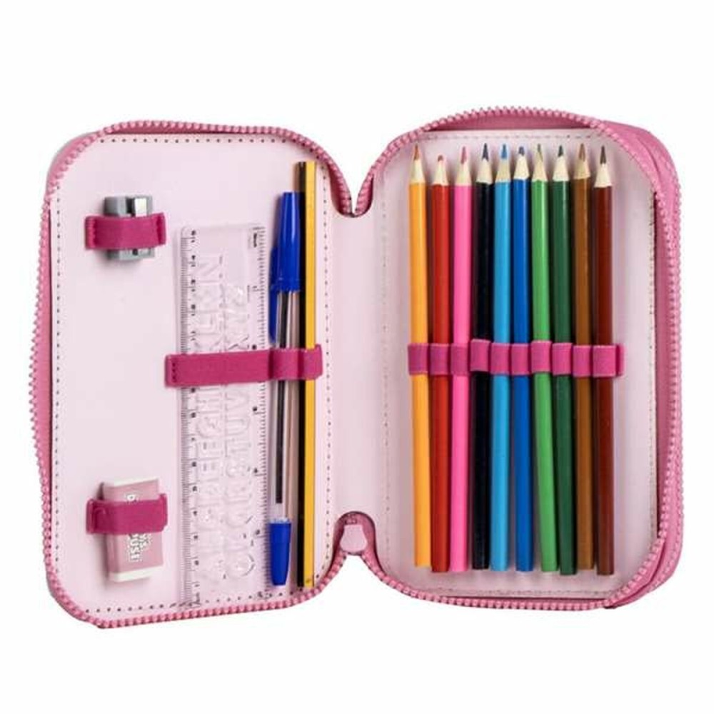 Pencil Case Gabby's Dollhouse Pink 12,5 x 19,5 x 4,5 cm