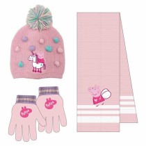 Hat & Gloves Peppa Pig Pink