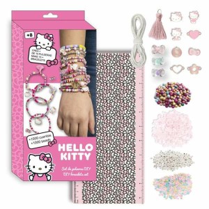 Kit zur Herstellung von Armbändern und Halsketten Hello Kitty Rosa