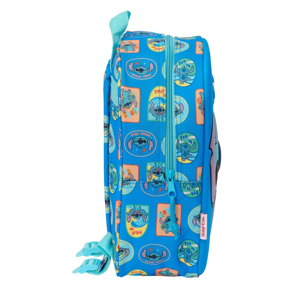 School Bag Lilo & Stitch Blue 22 x 27 x 10 cm 3D