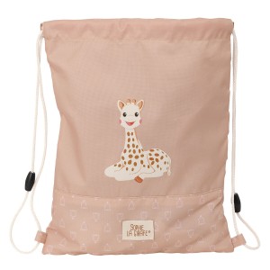 Sac à dos serré par des ficelles Sophie la Girafe Beige 26 x 34 x 1 cm