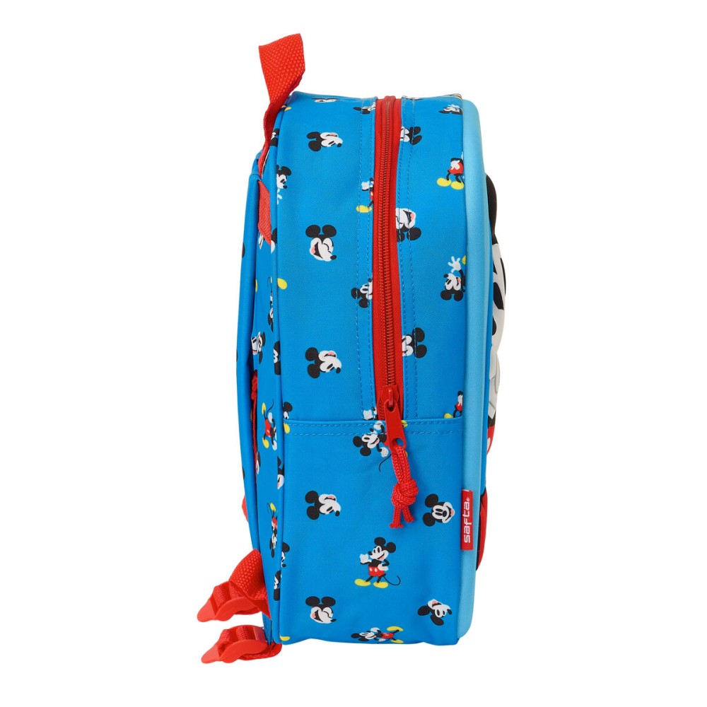 School Bag Mickey Mouse Clubhouse Blue 22 x 27 x 10 cm 3D