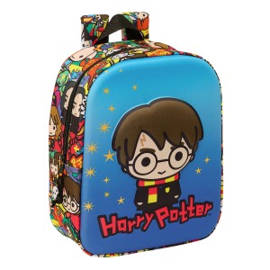 Schulrucksack Harry Potter Blau Bunt 22 x 27 x 10 cm 3D