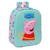 Cartable Peppa Pig Vert Rose 22 x 27 x 10 cm 3D