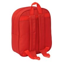 Schulrucksack Sevilla Fútbol Club Rot 22 x 27 x 10 cm 3D