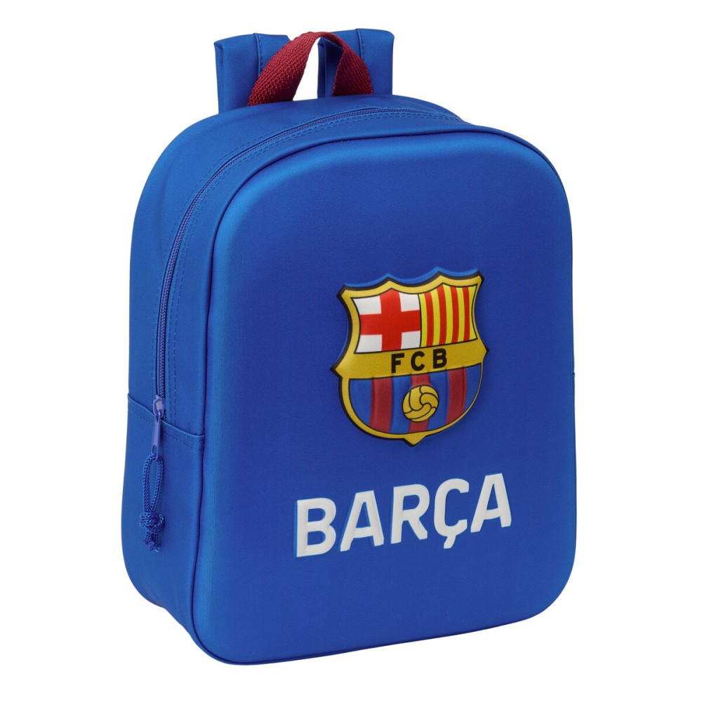 Schulrucksack F.C. Barcelona Marineblau 22 x 27 x 10 cm 3D