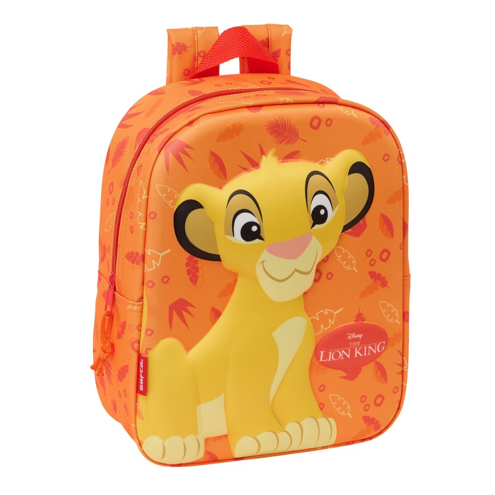 Schulrucksack The Lion King Orange 22 x 27 x 10 cm 3D