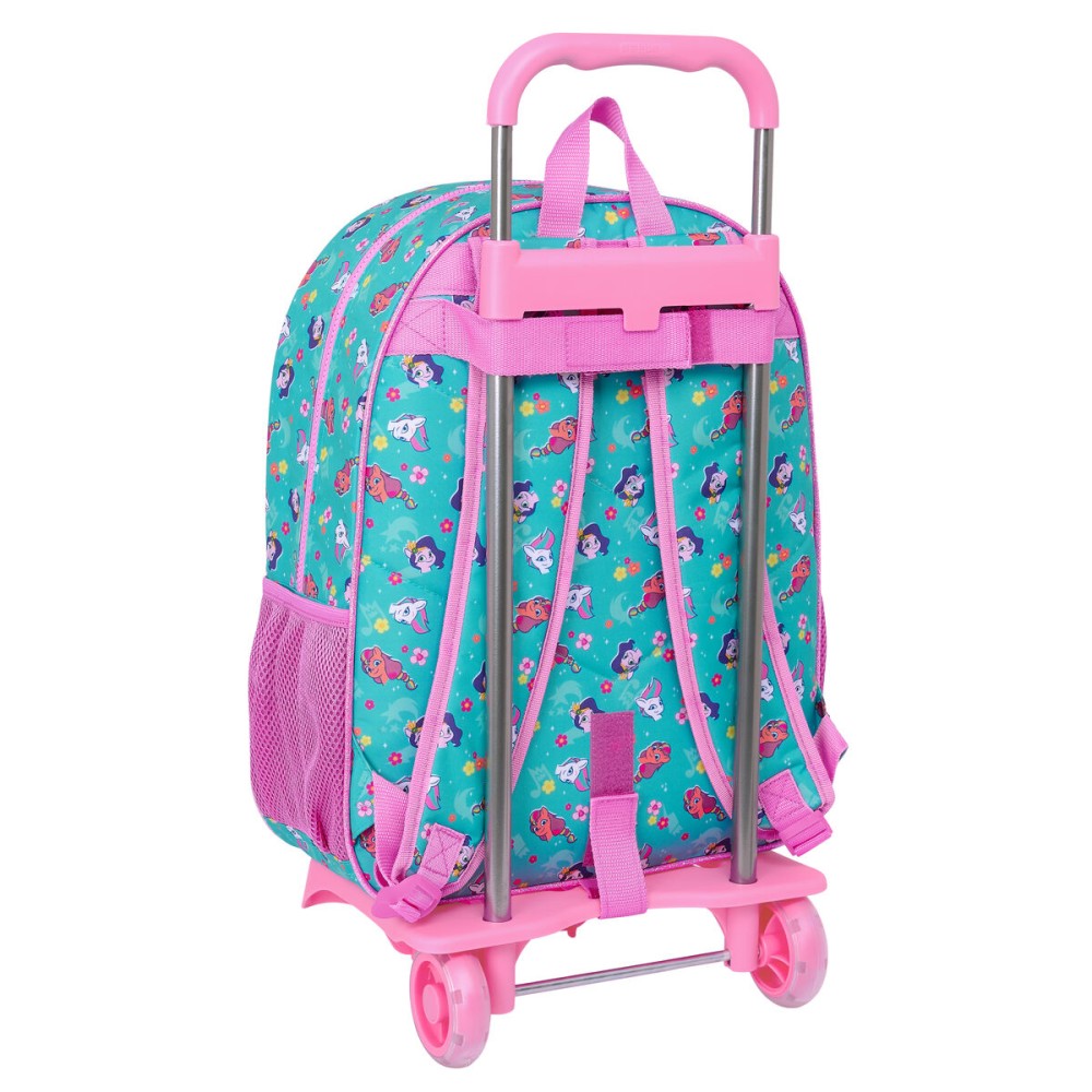 Cartable à roulettes My Little Pony Magic Rose Turquoise 33 x 42 x 14 cm