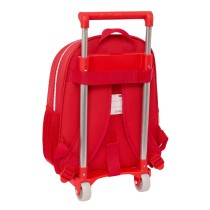 School Rucksack with Wheels Sevilla Fútbol Club Red 28 x 34 x 10 cm