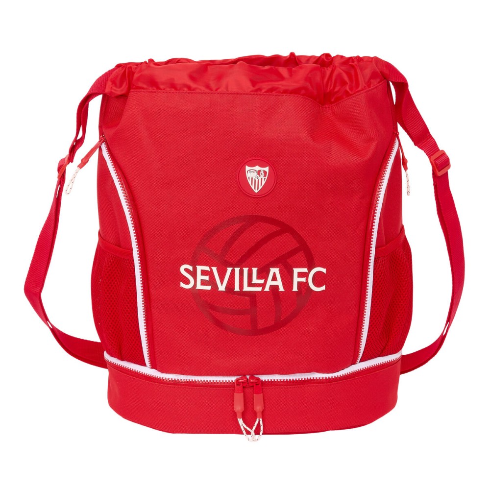 Rucksacktasche mit Bändern Sevilla Fútbol Club Rot 35 x 40 x 1 cm