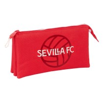 Dreifaches Mehrzweck-Etui Sevilla Fútbol Club Rot 22 x 12 x 3 cm