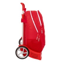 School Rucksack with Wheels Sevilla Fútbol Club Red 32 x 44 x 16 cm