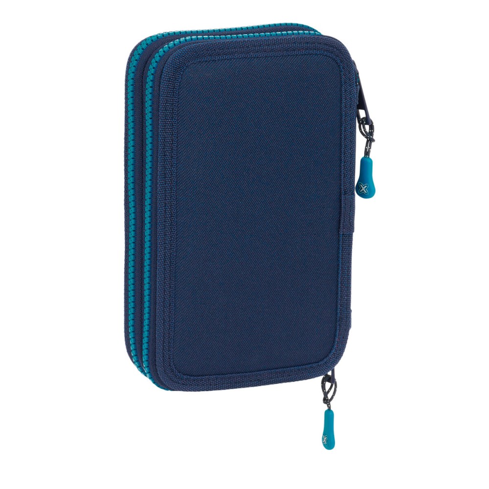 Plumier double Munich Nautic Blue marine 12.5 x 19.5 x 4 cm 28 Pièces