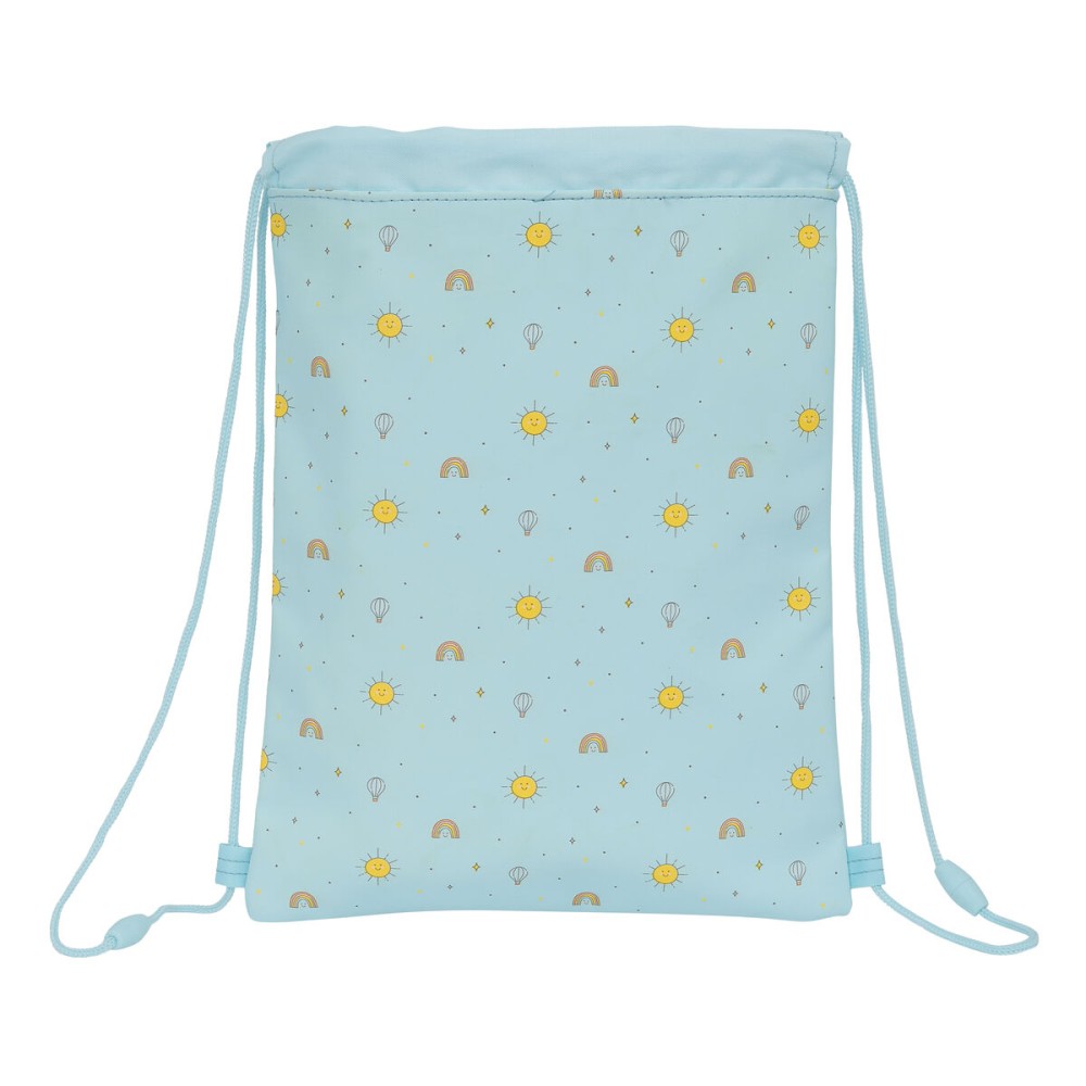 Rucksacktasche mit Bändern Mickey Mouse Clubhouse Baby Blau 26 x 34 x 1 cm