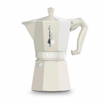 Italienische Kaffeemaschine Bialetti MOKA EXCLUSIVE CREAM 6T Creme Aluminium 6 Tassen