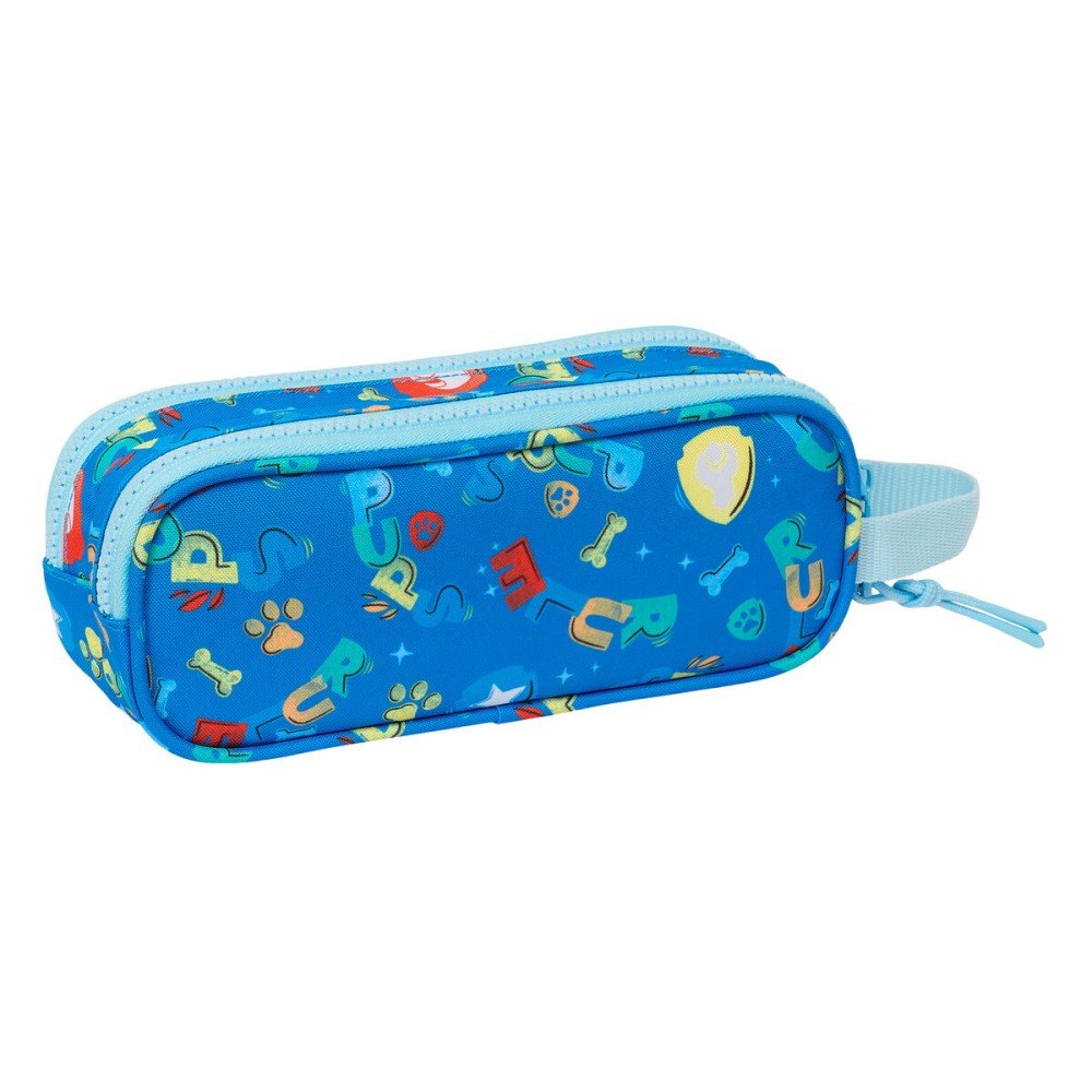 Zweifaches Mehrzweck-Etui The Paw Patrol Pups rule Blau 21 x 8 x 6 cm