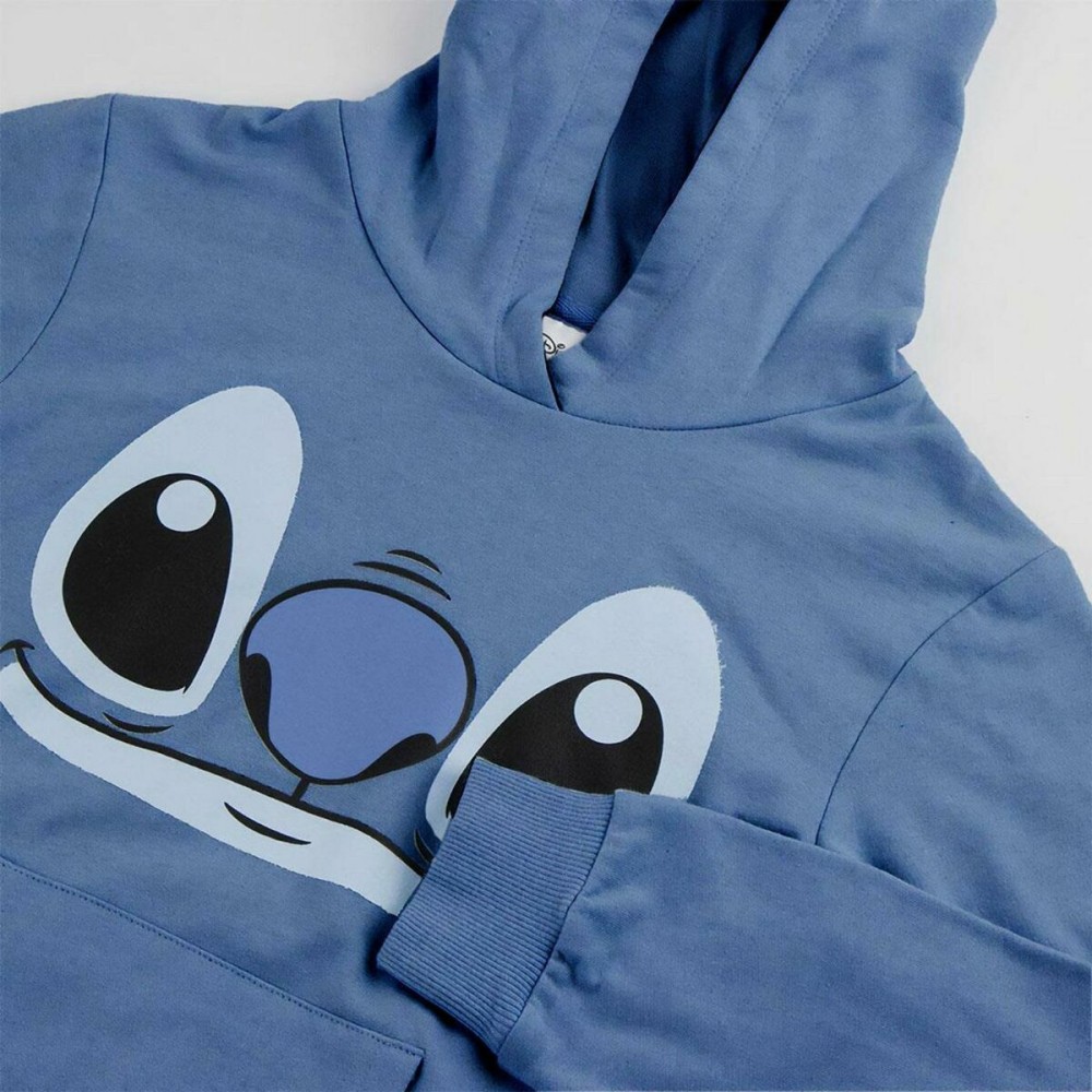Sweat à capuche enfant Stitch Bleu