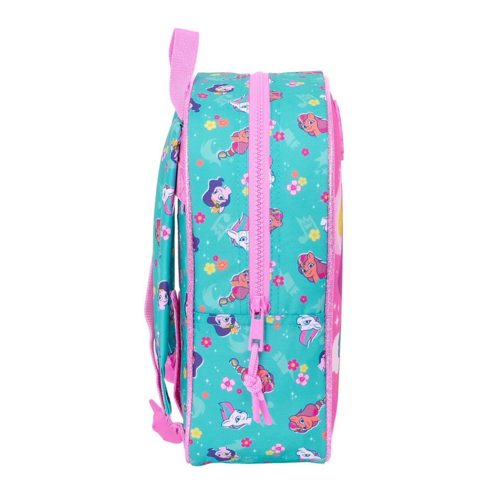 School Bag My Little Pony Magic Pink Turquoise 22 x 27 x 10 cm