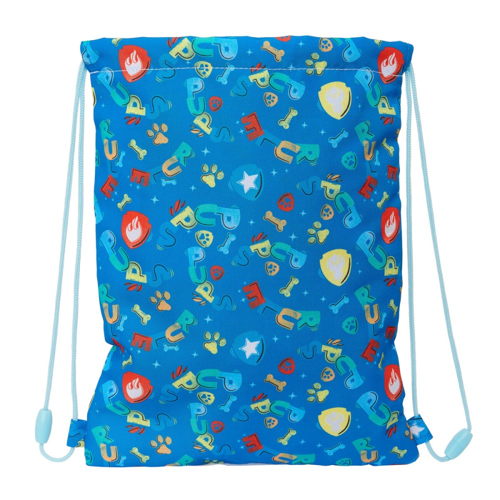 Sac à dos serré par des ficelles The Paw Patrol Pups rule Bleu 26 x 34 x 1 cm