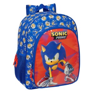 Schulrucksack Sonic Prime Blau 32 x 38 x 12 cm