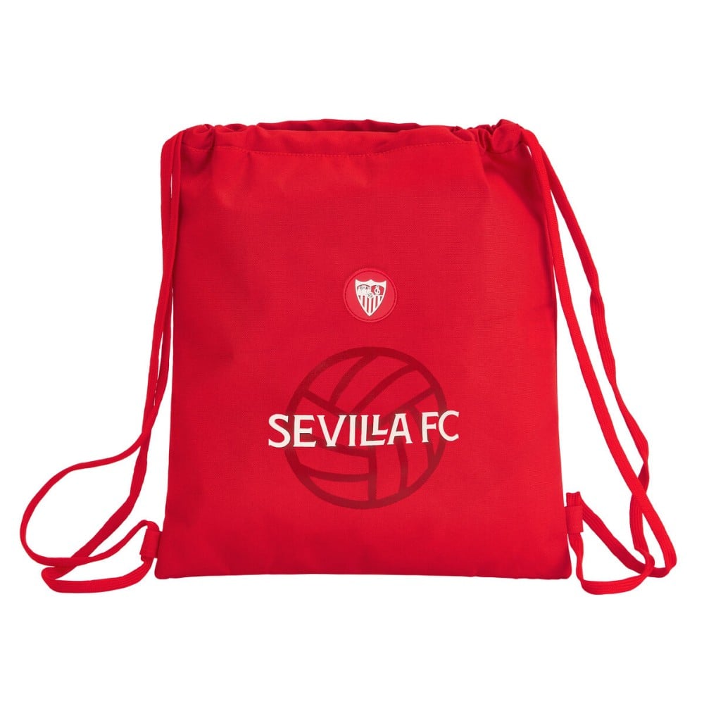 Rucksacktasche mit Bändern Sevilla Fútbol Club Rot 35 x 40 x 1 cm