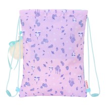 Rucksacktasche mit Bändern Frozen Cool days Violett Himmelsblau 26 x 34 x 1 cm