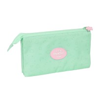 Trousse Fourre-Tout Triple BlackFit8 Moon Vert 22 x 12 x 3 cm