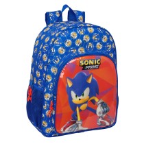 Schulrucksack Sonic Prime Blau 33 x 42 x 14 cm