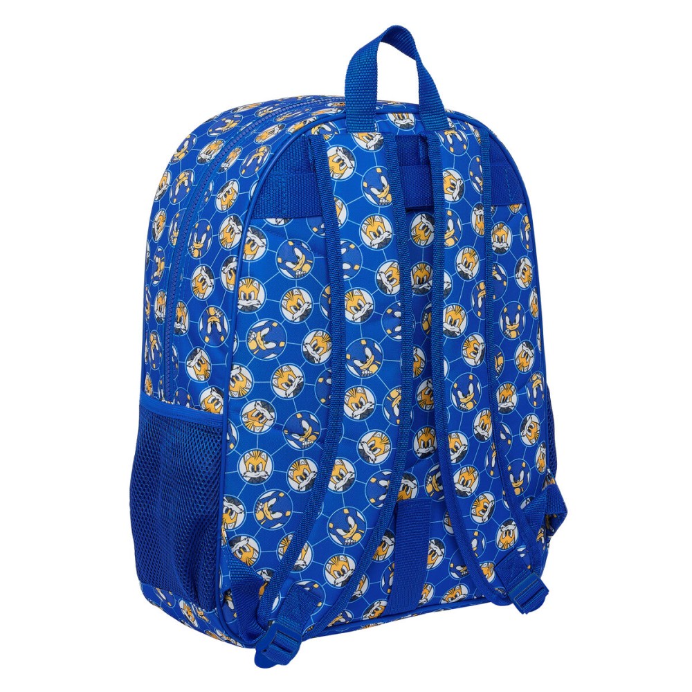 Cartable Sonic Prime Bleu 33 x 42 x 14 cm