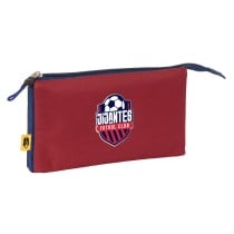 Trousse Fourre-Tout Triple Kings League Jijantes Bordeaux Blue marine 22 x 12 x 3 cm