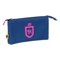 Trousse Fourre-Tout Triple Kings League 1k Bleu 22 x 12 x 3 cm