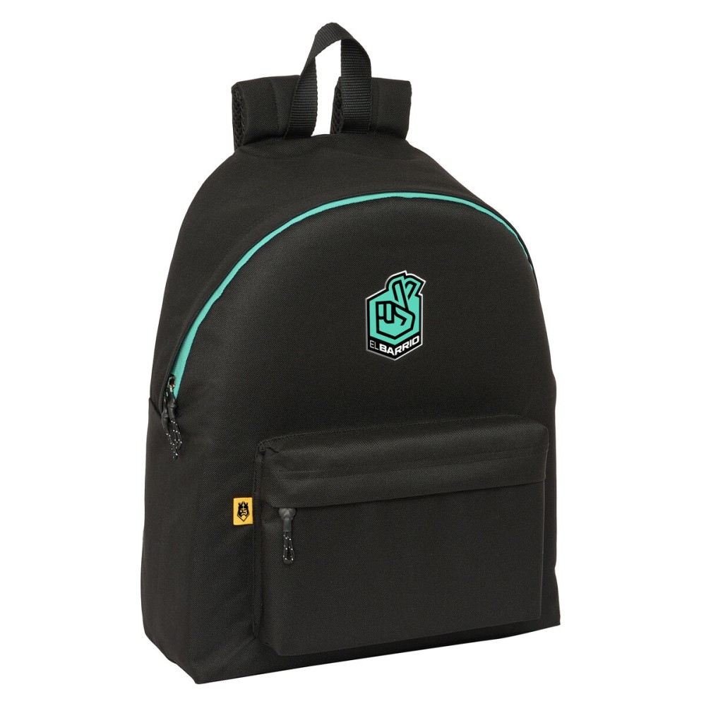 Schulrucksack Kings League El barrio Schwarz 33 x 42 x 15 cm