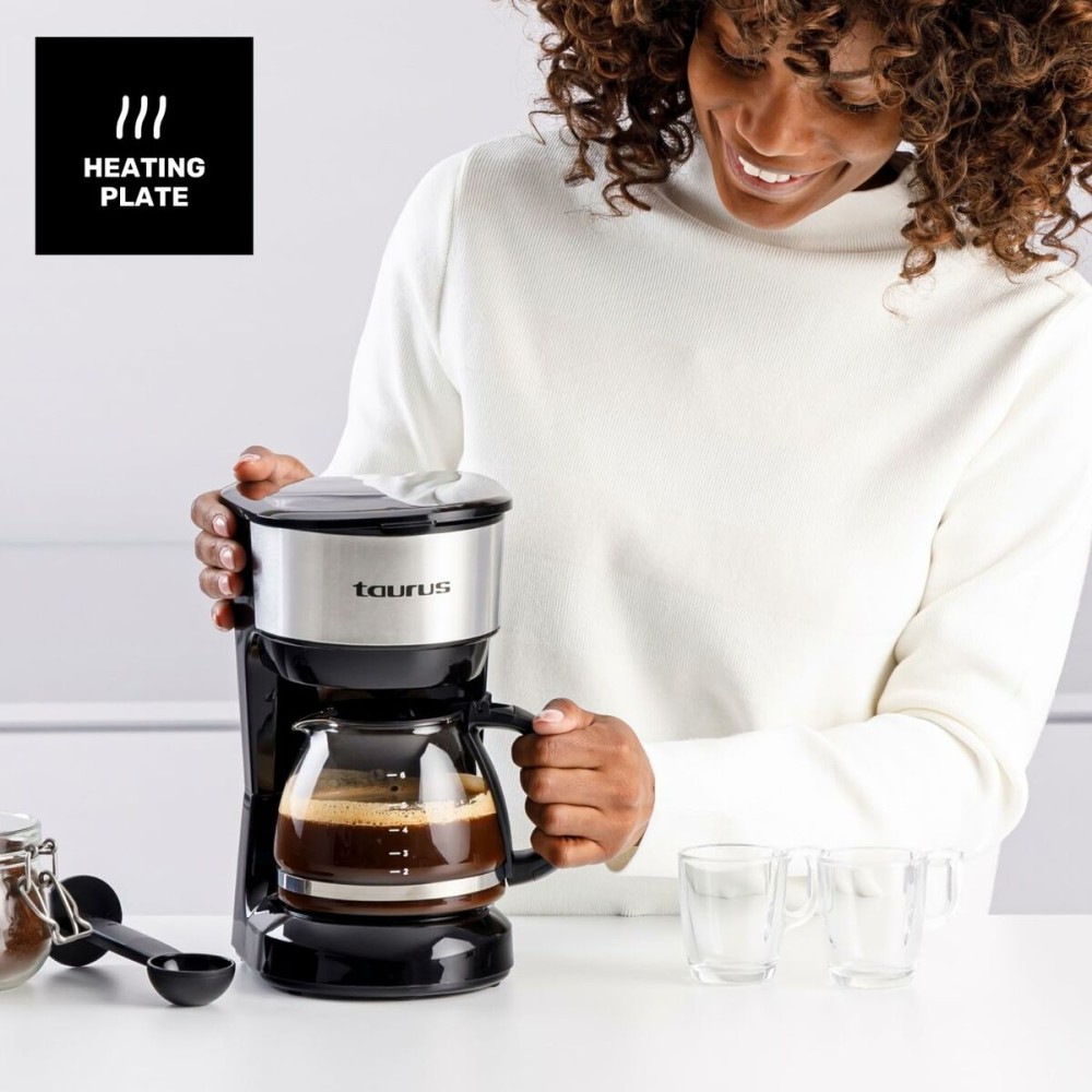 Drip Coffee Machine Taurus VERONA 6 INOX Black 6 Cups