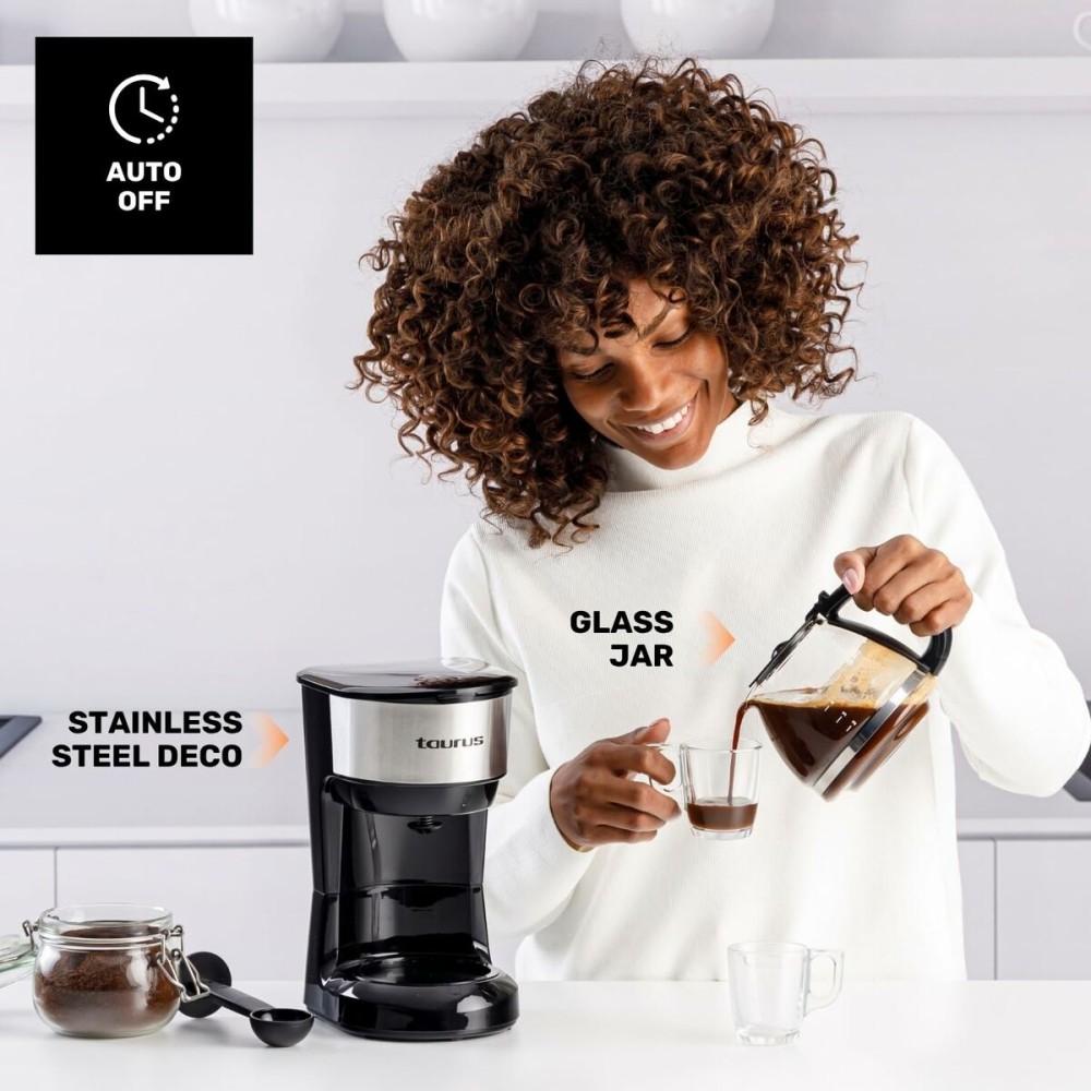 Cafetière goutte à goutte Taurus VERONA 6 INOX Noir 6 Tasses