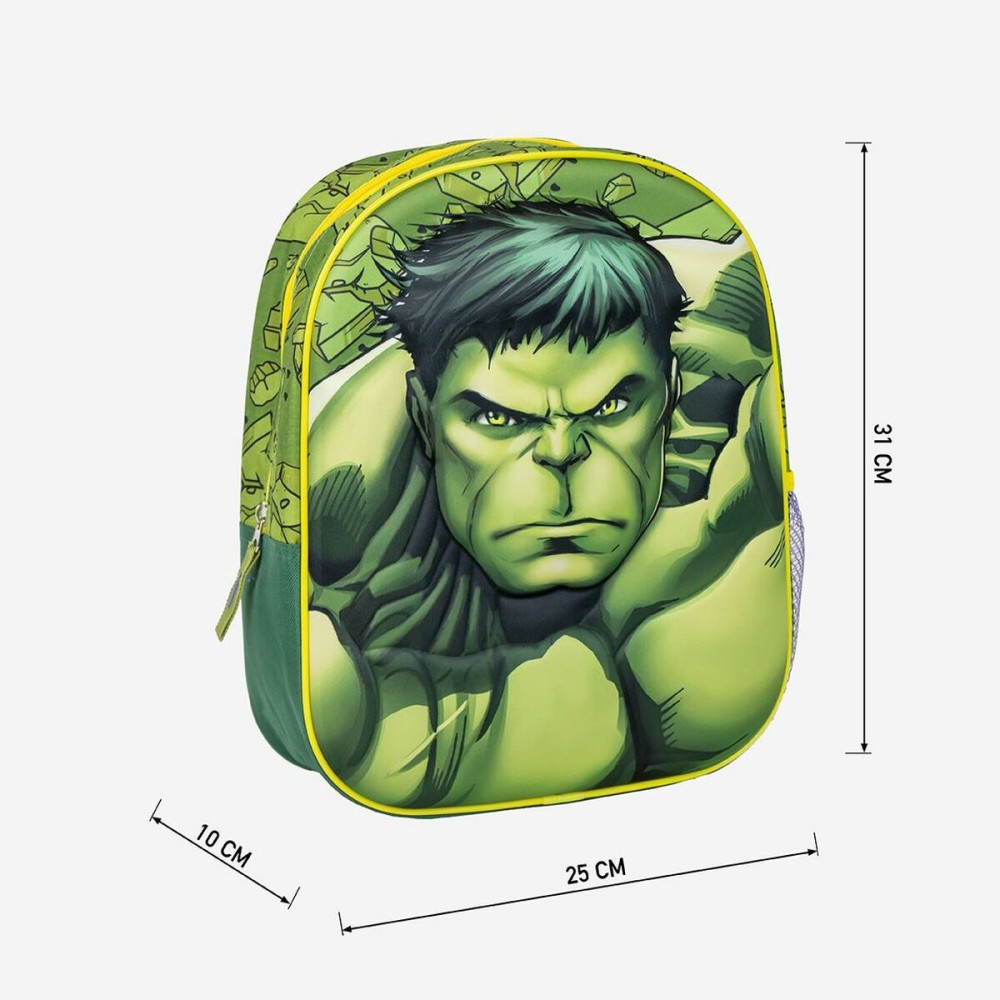 School Bag The Avengers Green 25 x 31 x 10 cm