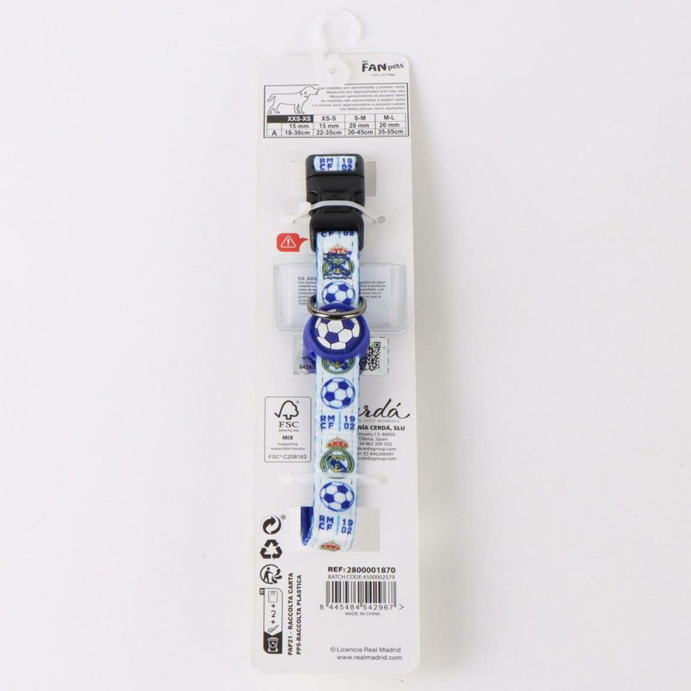 Dog collar Real Madrid C.F. Blue