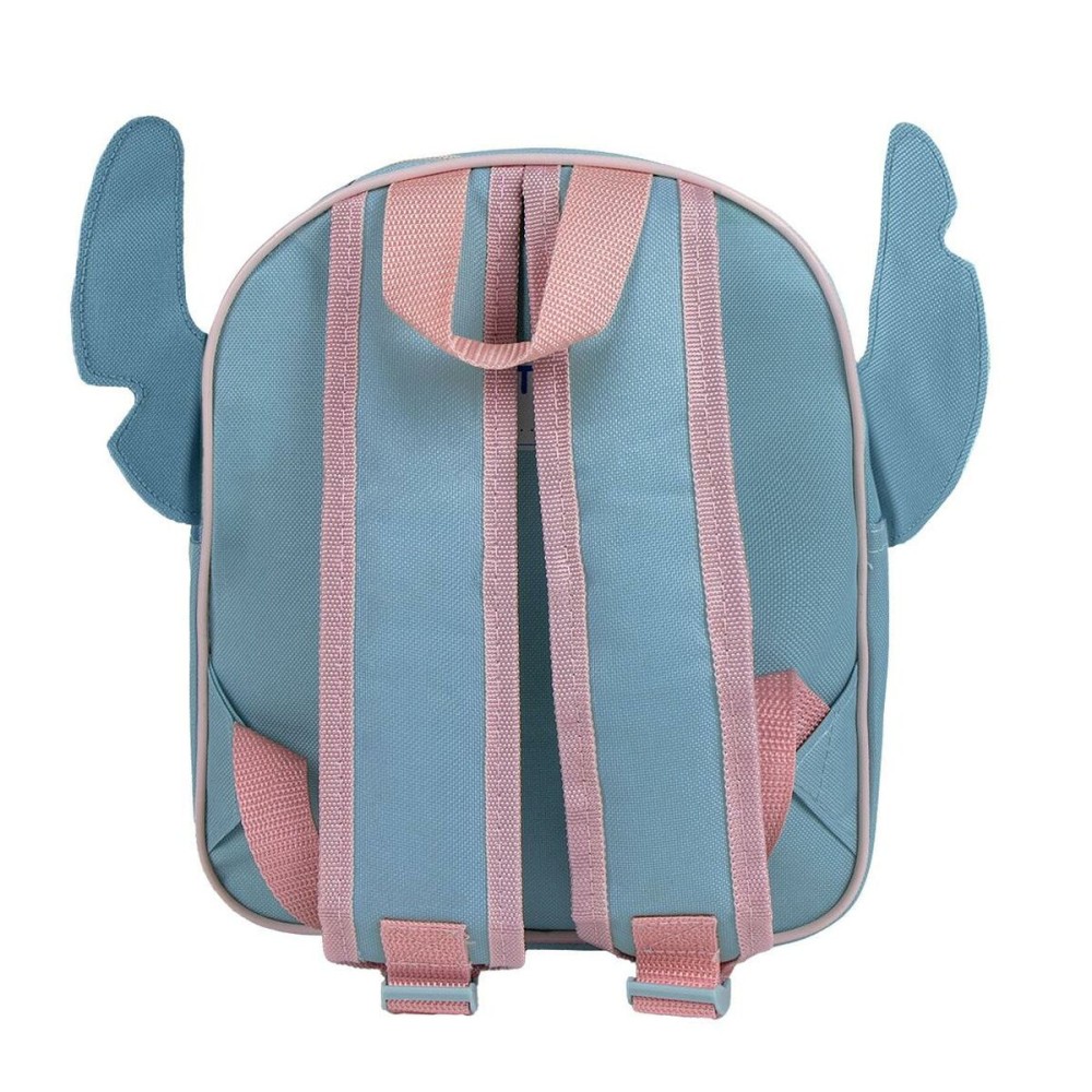 School Bag Stitch Light Blue 22 x 27 x 10 cm