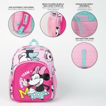 Cartable Minnie Mouse Fuchsia 31 x 12 x 38 cm