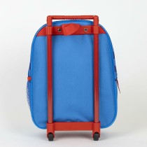 School Rucksack with Wheels Sonic Blue 25 x 31 x 10 cm