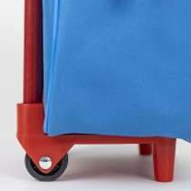 School Rucksack with Wheels Sonic Blue 25 x 31 x 10 cm